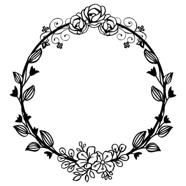 Afiş için çelenk çerçeve kavramı sanat. Vektör