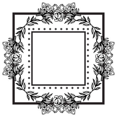 Güzel çelenk çerçevesi, süslü desen zarif, çeşitli kartlar süslü. Vektör