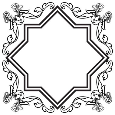 Zarif kartlar, güzel duvar kağıdı, dekorasyon sevimli çiçek çerçevesi ile. Vektör