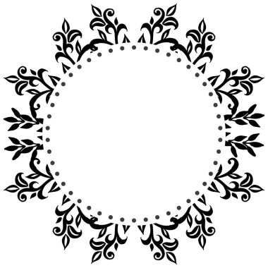 Beyaz arka plan üzerinde çiçek çerçevesi ile tasarım için şablon, çeşitli kart süslü. Vektör