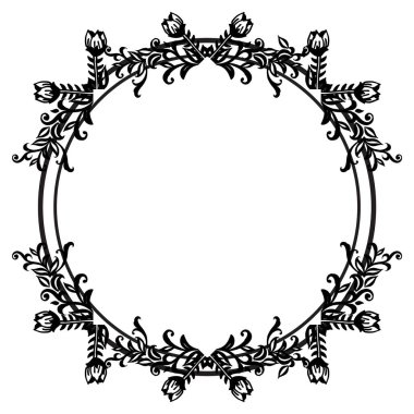 Güzel çiçek çerçevesi ile davetiye, tebrik kartı, dekorasyon. Vektör