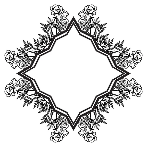 Güzel çelenk çerçevesi, süslü desen zarif, çeşitli kartlar süslü. Vektör