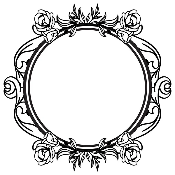 Mooie krans frame, sierlijke patroon elegante, sierlijke van verschillende kaarten. Vector — Stockvector