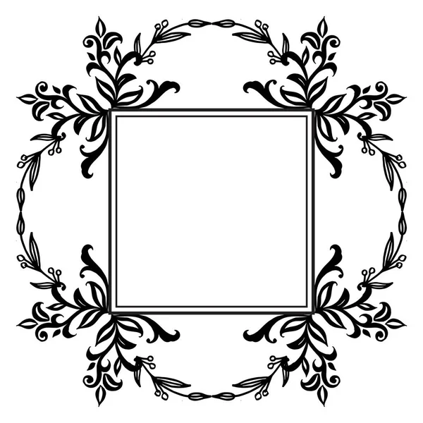 Element projektu wyizolowany na białym tle, z rysunkiem kwiatowym ramką, projektowanie różnych kart. Wektor — Wektor stockowy