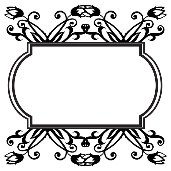 Drawing wreath frame, for vintage card, greeting card. Vector — Stock Vector