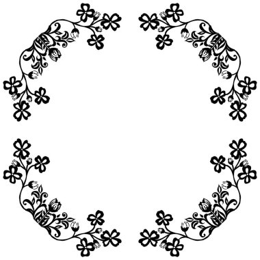 Zarif kartlar, çiçek çerçeve tarzı benzersiz süs. Vektör