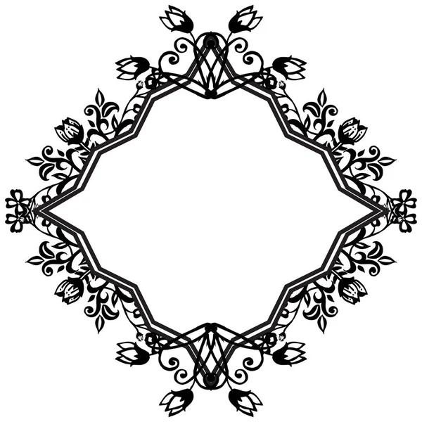 Zarif kartlar, çiçek çerçeve tarzı benzersiz süs. Vektör