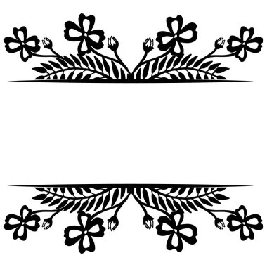 Vintage çiçekler çerçeve, çelenk şekli, düğün davetiyeleri ve Doğum günü kartları için. Vektör