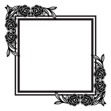 Çeşitli şekil-in kart, davetiye, tebrik kart, çiçek çerçeve tasarım. Vektör