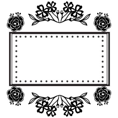 Çeşitli şekil-in kart, davetiye, tebrik kart, çiçek çerçeve tasarım. Vektör