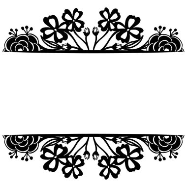 Çeşitli şekil-in kart, davetiye, tebrik kart, çiçek çerçeve tasarım. Vektör