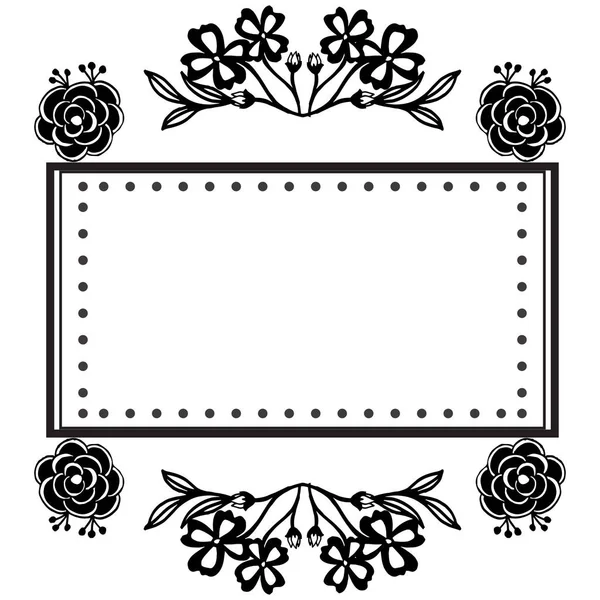 Vários forma de cartões, cartão de convite, cartão de saudação, design de moldura floral. Vetor — Vetor de Stock