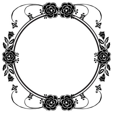 Vintage çerçeve, süsleme sevimli çiçekler, dekorasyon daveti kartı. Vektör