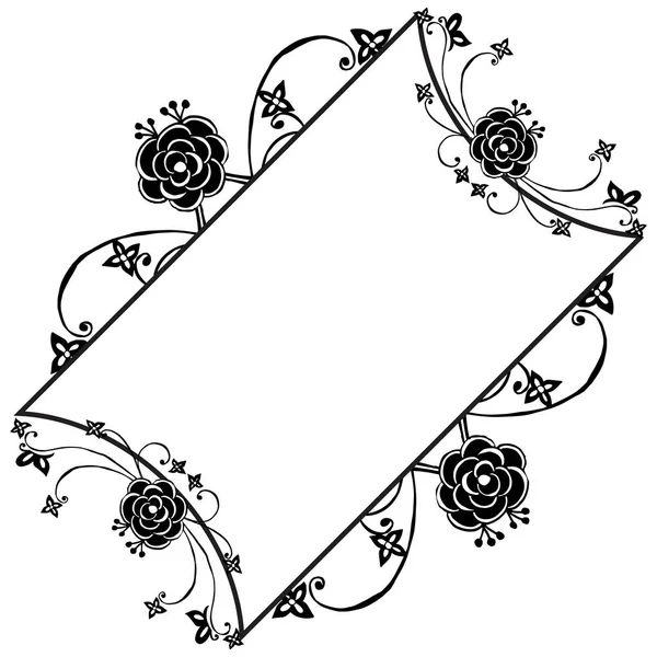 Forma marco cuadrado, varios estilo único, decoración de la tarjeta de felicitación, tarjeta de invitación. Vector — Vector de stock