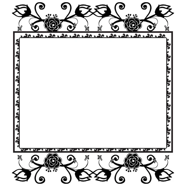 Eleman sınırı, çiçek çerçevesi desen sanatı, Vintage kartlar. Vektör