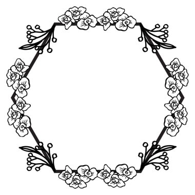 Yaprakları çiçek çerçevesi sınır için motif. Vektör