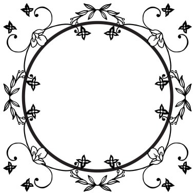 Tasarım bitkiler yaprak çiçek çerçevesi, sınır motif. Vektör