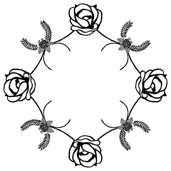 Musterkunst von Tapetenkarten, mit grafischem Design Blumenrahmen. Vektor — Stockvektor
