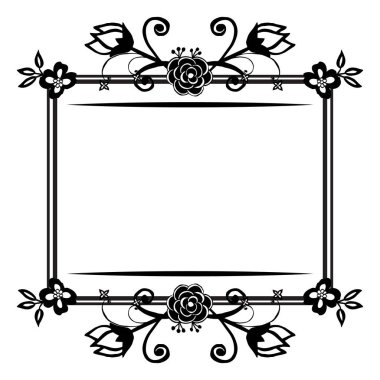 Çiçek çerçeve şablon arka plan, çeşitli kart dekorasyon. Vektör