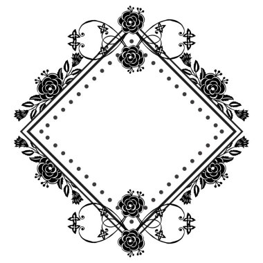 Çiçek çerçeve şablon arka plan, çeşitli kart dekorasyon. Vektör