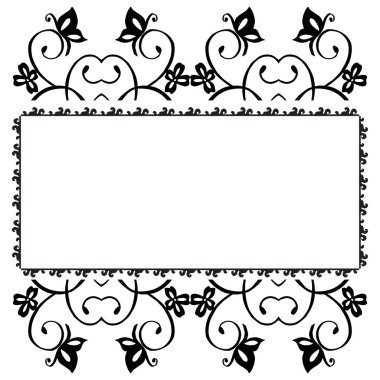 Renkli siyah ve beyaz, güzel çiçek çerçevesi, kartlar süslü ile Vintage arka plan. Vektör