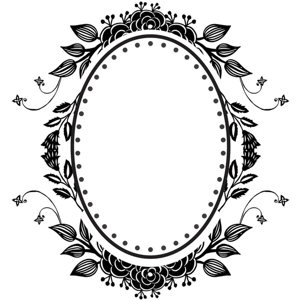 Ornament Floral frame, stijl frame elegante en unieke, decoratie van wenskaarten. Vector — Stockvector