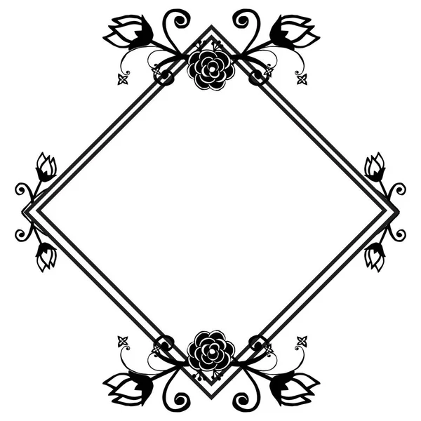 Hermoso marco de corona, para papel pintado o decoración, adornado de tarjetas. Vector — Vector de stock
