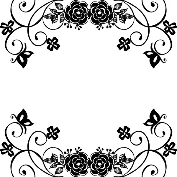 Güzel çelenk çerçevesi, duvar kağıdı veya dekorasyon, kartlar süslü. Vektör