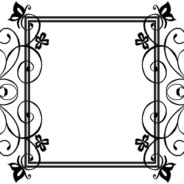 Elegant ontwerp, verschillende bloem frame met vorm uniek, ontwerp van kaarten. Vector — Stockvector