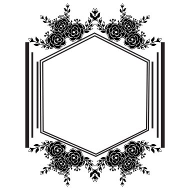 Güzel duvar kağıdı, dekorasyon çeşitli çiçek çerçevesi ile tebrik kartı. Vektör