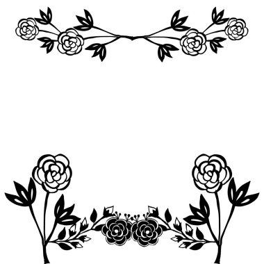 Çiçek deseni ile tasarım, davetiye, tebrik kartı, beyaz bir zemin üzerinde izole. Vektör