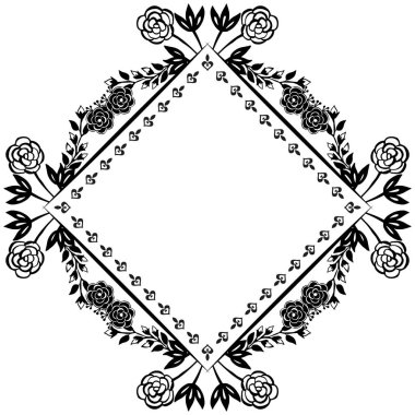 Çiçek deseni ile tasarım, davetiye, tebrik kartı, beyaz bir zemin üzerinde izole. Vektör