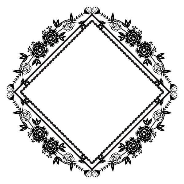 Ornament voor uitnodigingskaarten, wenskaarten, elegante krans frame. Vector — Stockvector