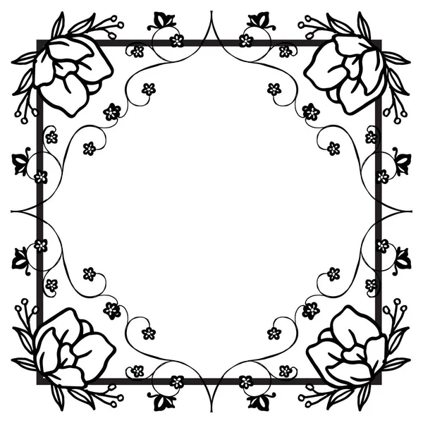 Διακοσμητικά των φύλλων Floral πλαίσιο, σχεδιασμό στοιχείο, για πανό ή αφίσα. Διάνυσμα — Διανυσματικό Αρχείο