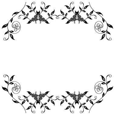 Güzel çelenk çerçeve, çeşitli şekil çerçeve benzersiz, kartların dekorasyon sınırı. Vektör