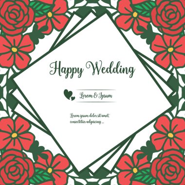 Çizim sevimli renkli çiçek çerçeve, çeşitli kart mutlu ağlama özelliği duvar kağıdı için. Vektör