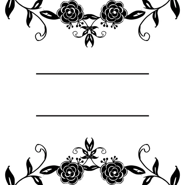 Muster einzigartigen Stil dekorative Gestaltung, Zeichnung schönen Blumenrahmen, für Ornament der Einladungskarte. Vektor — Stockvektor