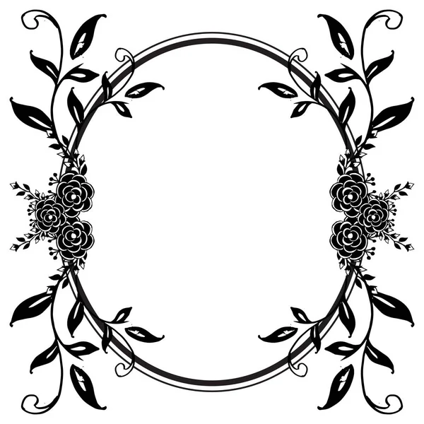 Desen benzersiz tarzı dekoratif tasarım, güzel çiçek çerçeve çizim, davetiye kartı süs için. Vektör