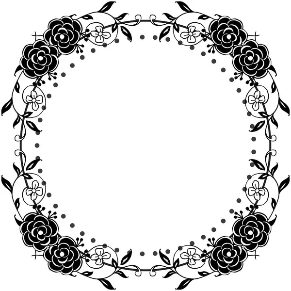 Çiçek çerçeve beyaz bir zemin, dekorasyon afiş, afiş ve çeşitli kartlar izole ayarlayın. Vektör