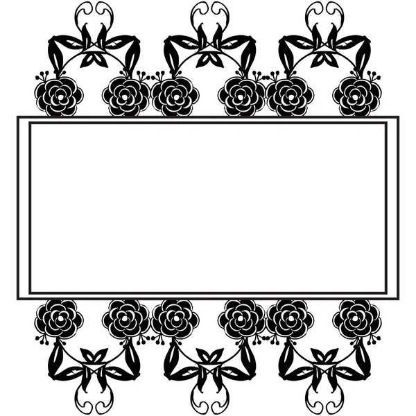 Çiçek çerçeve beyaz bir zemin, dekorasyon afiş, afiş ve çeşitli kartlar izole ayarlayın. Vektör