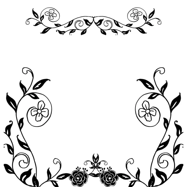 Beau cadre de couronne, cadre de forme différente unique, bordure de décoration de cartes. Vecteur — Image vectorielle