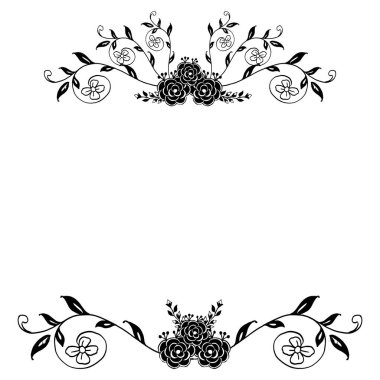 Zarif çiçek çerçeve, tebrik kartı özelliği duvar kağıdı. Vektör