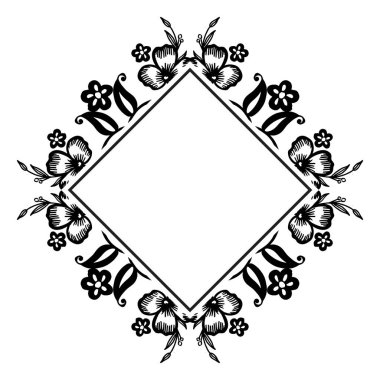 Güzel çelenk çerçeve, tebrik kartı veya davet kartı, metin yeri duvar kağıdı için. Vektör