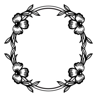 Tasarım çiçek çerçeve, stil zarif ve güzel ile kartların Şablonu. Vektör