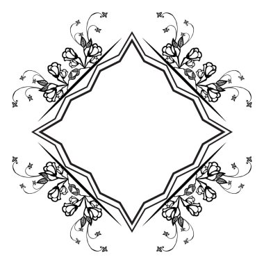 Zarif dekorasyon çiçek çerçeve ile kartların şablon tasarımı. Vektör