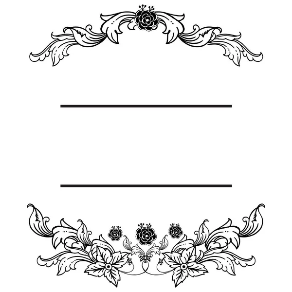 テキストカードの形状、質感美な花輪フレーム。ベクトル — ストックベクタ