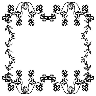 Konsept davetiye kartı, şekil bouqet çerçeve ile çok güzel. Vektör