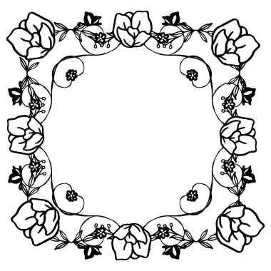 Çiçek çerçeve özelliği, beyaz bir zemin üzerinde, süslü desen zarif, çeşitli kart tarzı için. Vektör