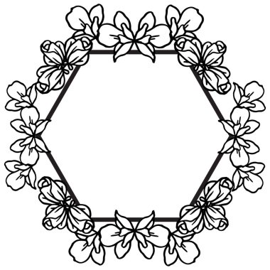 Çiçek çerçeve özelliği, beyaz bir zemin üzerinde, süslü desen zarif, çeşitli kart tarzı için. Vektör