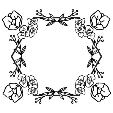 Zarif kart, güzel duvar kağıdı ile, çiçek çerçeve özelliği. Vektör